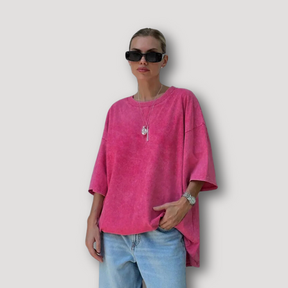 Vintage Plain Washed Oversized Tee Shirt Australia