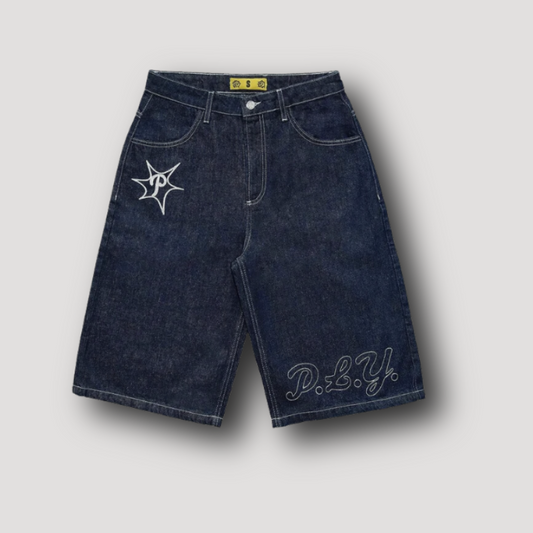 P.L.Y | Hip Hop Denim Shorts Men