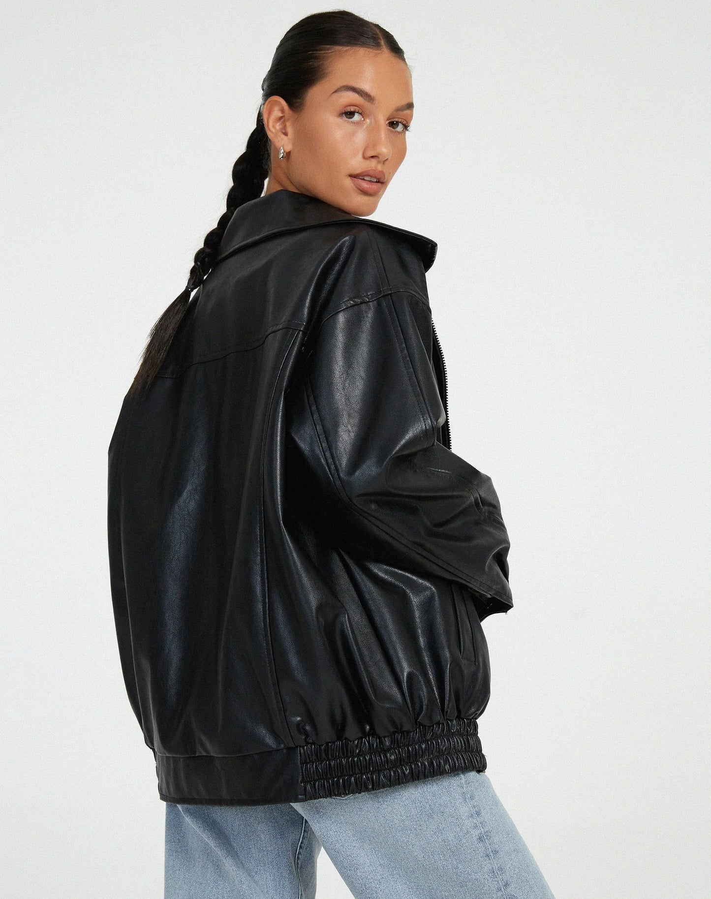 Zip Up Leather Vintage Jacket - Ultra Soft Leather