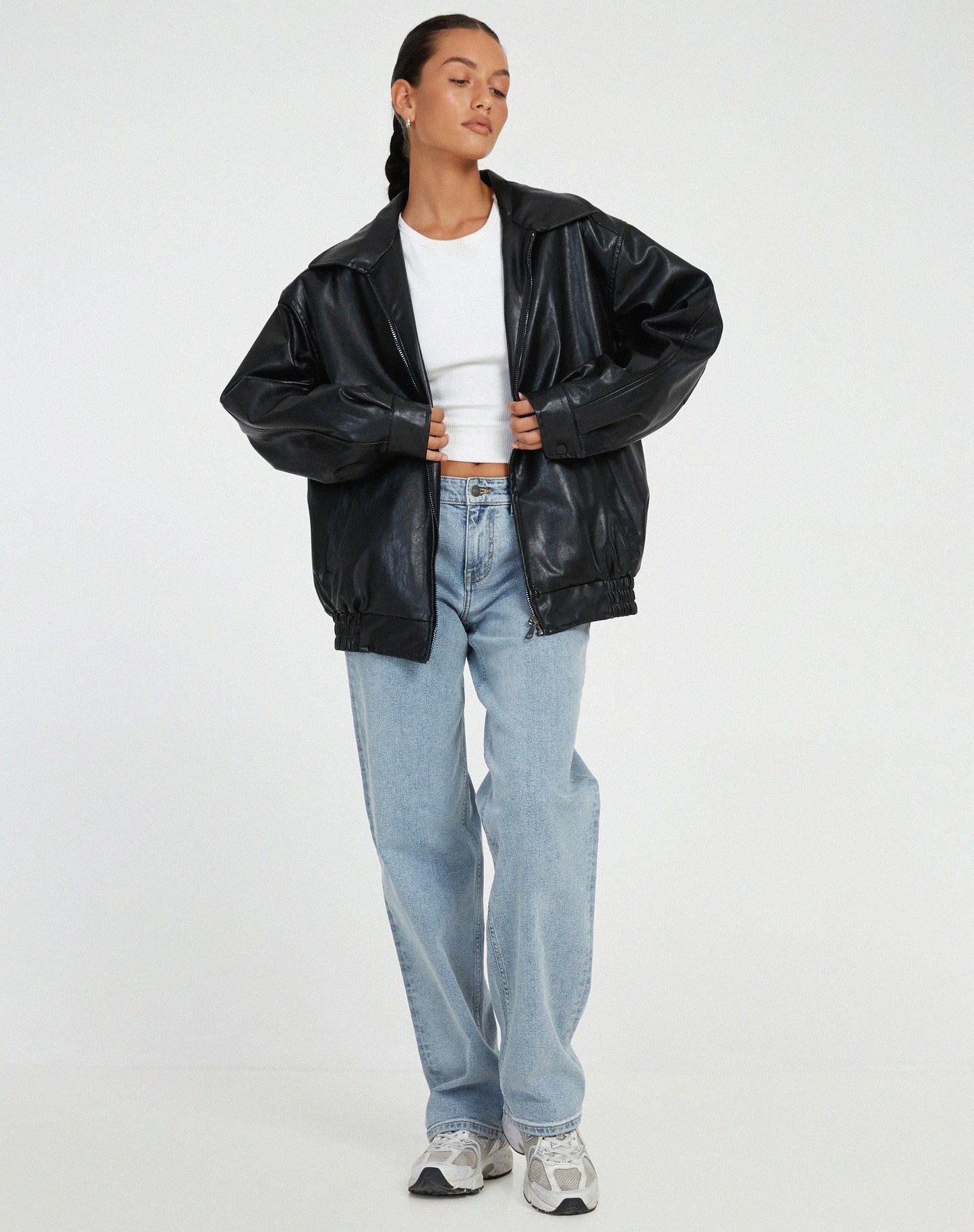 Zip Up Leather Vintage Jacket - Ultra Soft Leather