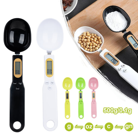 Digital Spoon Kitchen Scale – 500g Capacity - 0.1g Accuracy - LCD Display