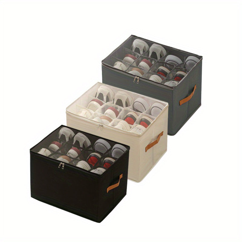 Multifunctional Shoe Storage Box – Stackable, Dustproof, Underbed Use