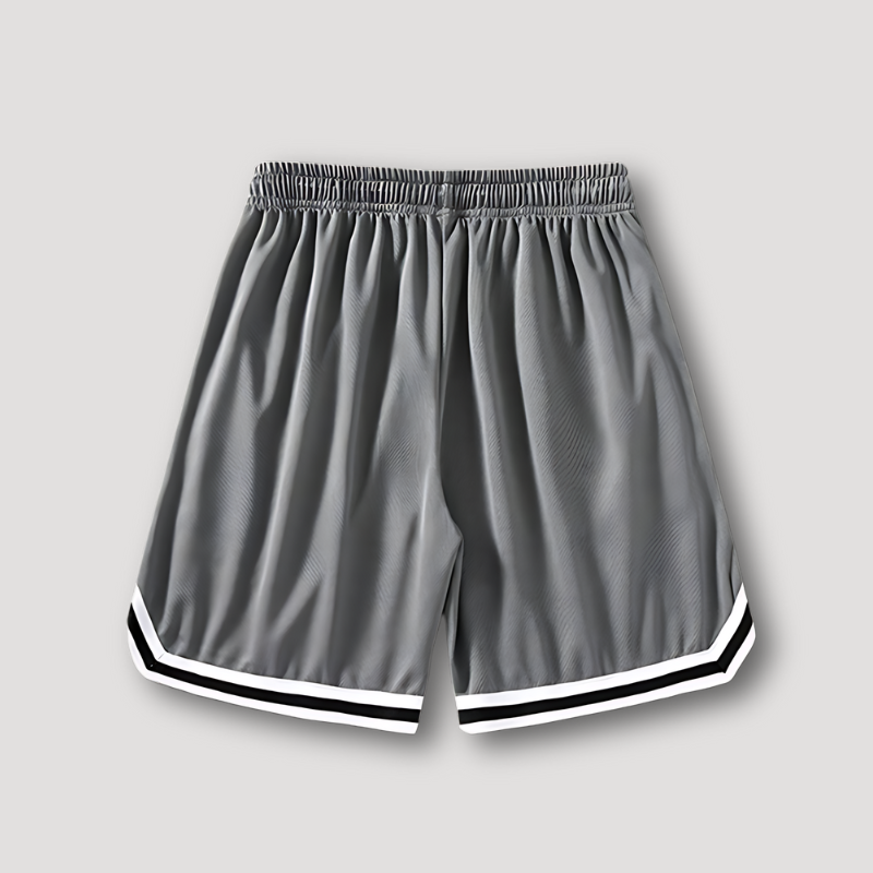 LOS ANGELES White Stripe Basketball Shorts for Men