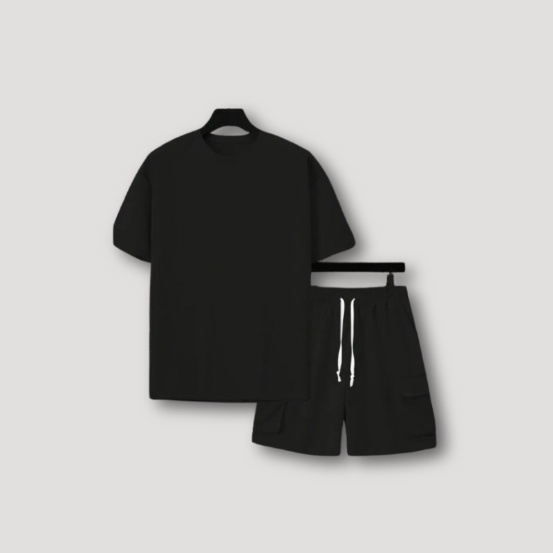 Oversize Shirt Cargo Shorts 2 Piece Sets