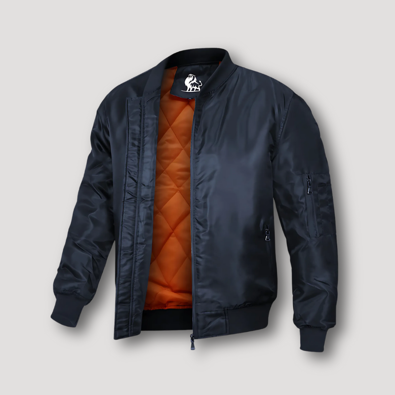 Quilted Padded Interior Bomber Jacket for Men