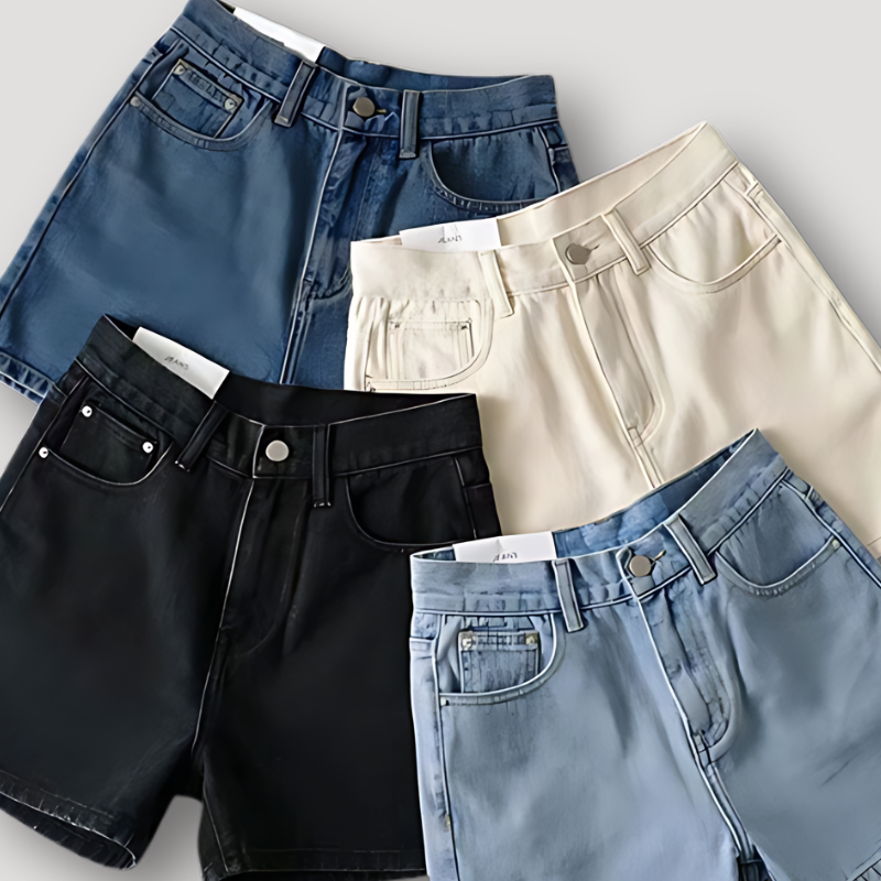 Vintage High Waisted Bermuda Denim Shorts Women