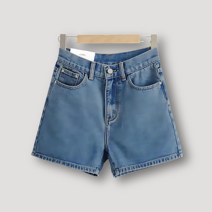 Vintage High Waisted Bermuda Denim Shorts Women