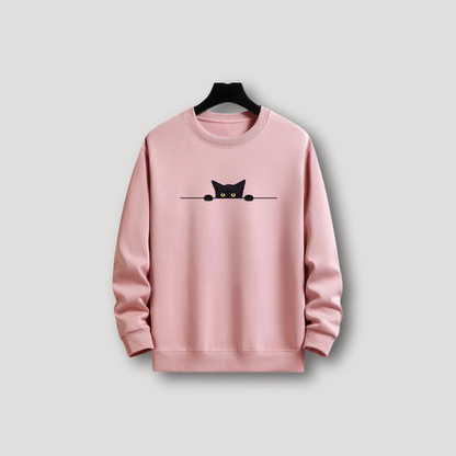 Black Cat Graphic Sweatshirt