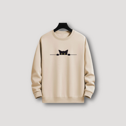 Black Cat Graphic Sweatshirt