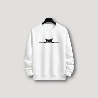 Black Cat Graphic Sweatshirt