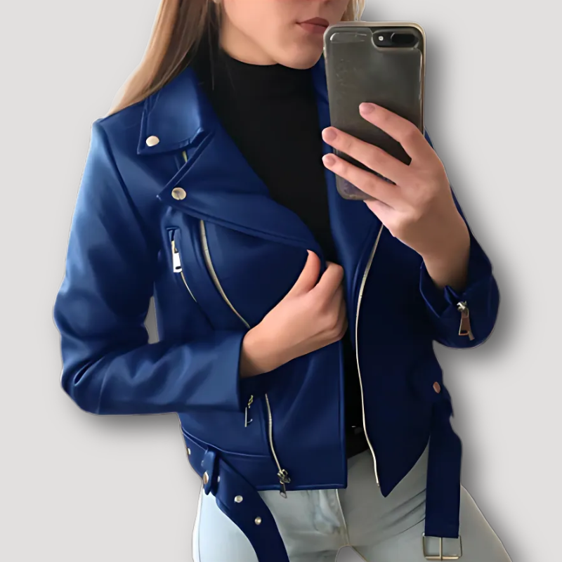 Women's Faux Leather Moto Jacket Australia