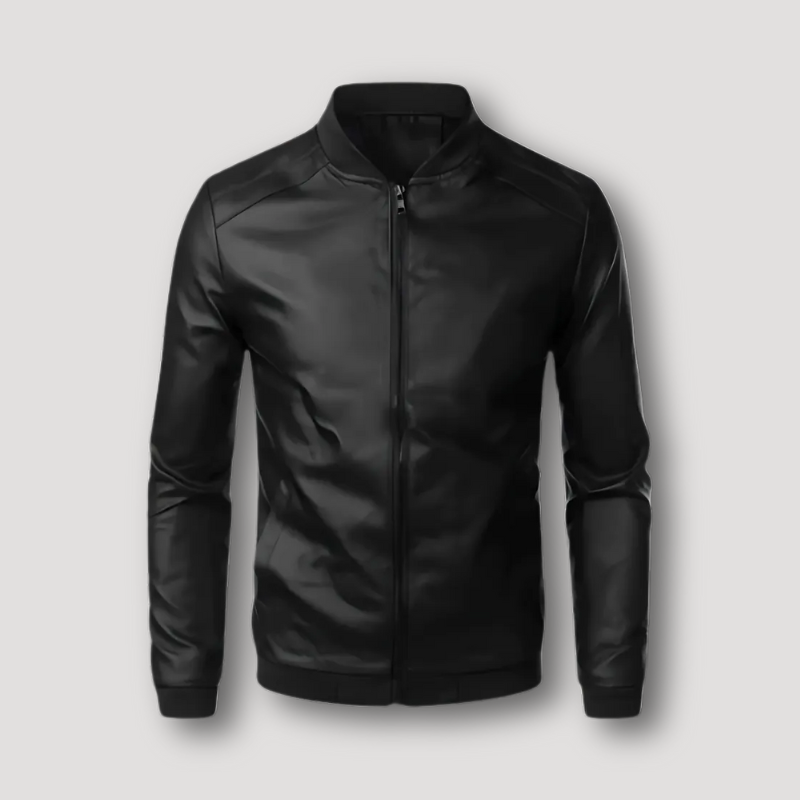 Men's Bomber Jacket Faux Leather