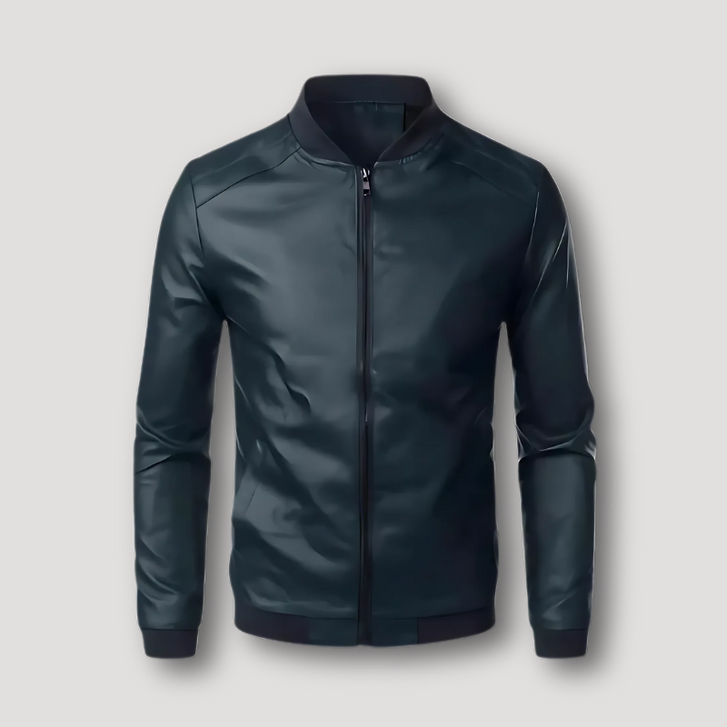 Men's Bomber Jacket Faux Leather