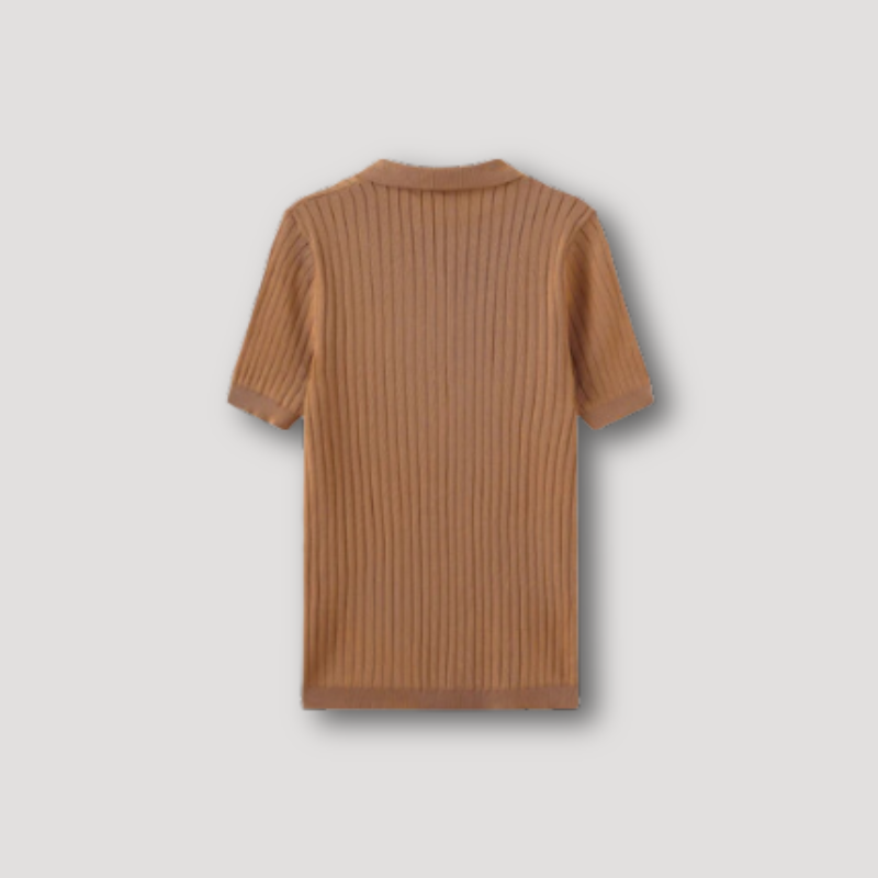 Rib Knit Polo Shirts for Men