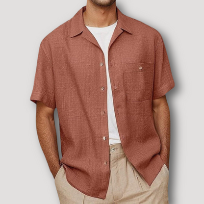 Summer Button Up Linen Shirt for Man