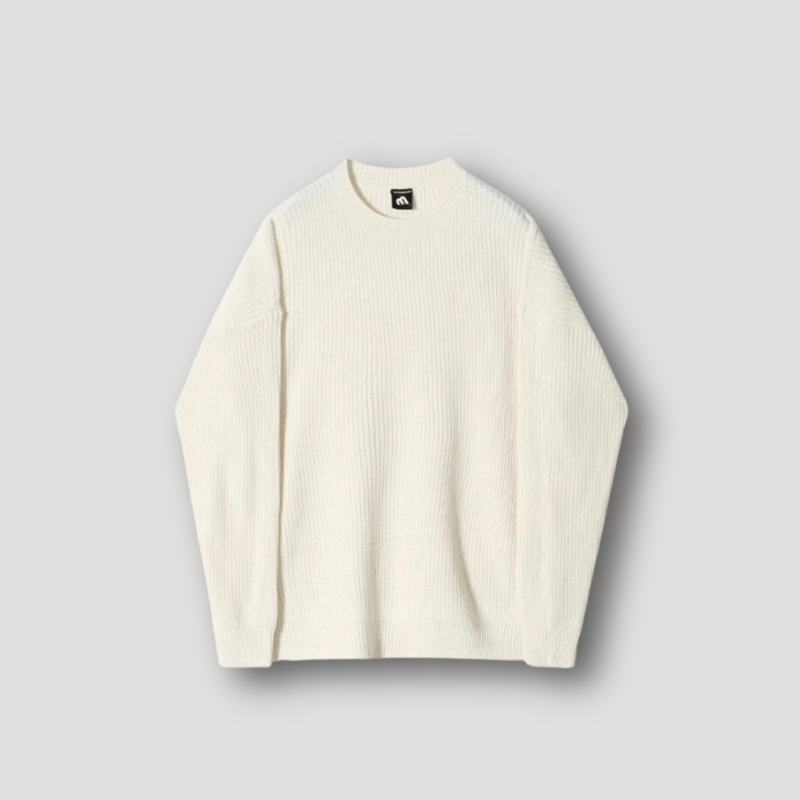 Men's Rib Knit Sweater Oversized