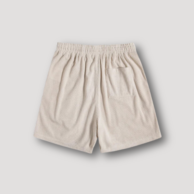 Elastic Waist Waffle Knit Short Pants