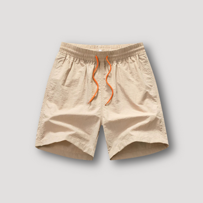 Summer Beachwear Elastic Waist Swim Shorts Men