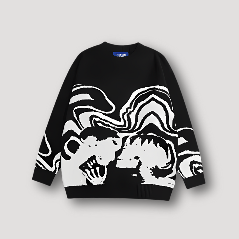 Knitted Skeleton Portrait Sweater in Australia