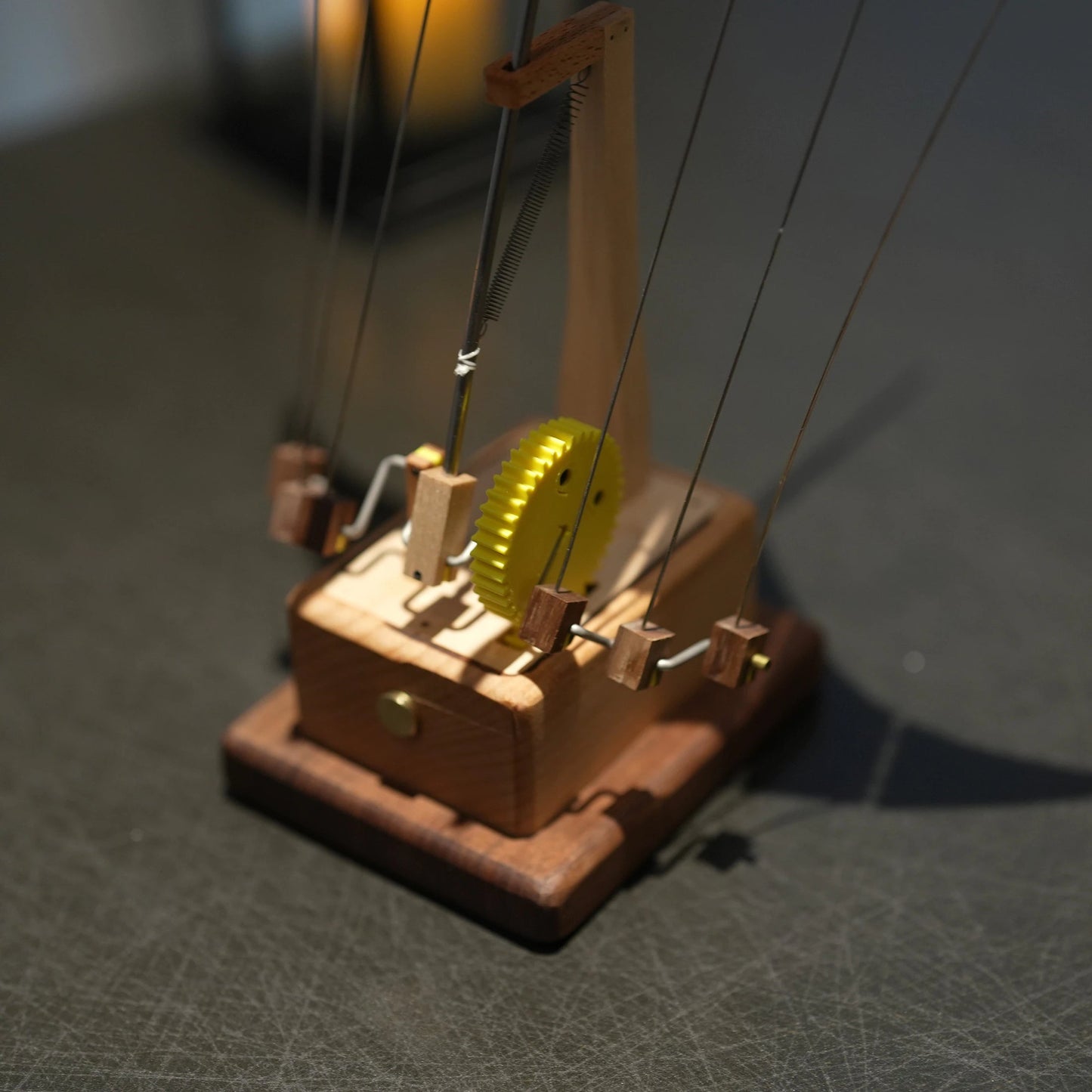 Handmade Wooden Manta Ray Automaton – Electric Bionic Motion – Beech & Walnut