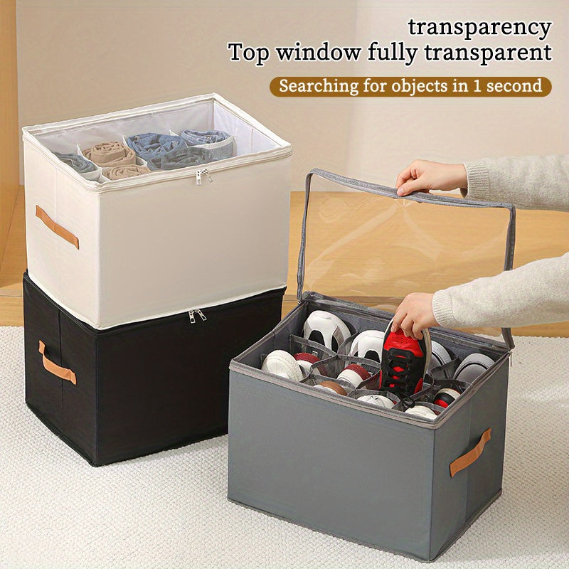 Multifunctional Shoe Storage Box – Stackable, Dustproof, Underbed Use