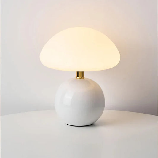 Modern Mushroom Design Lamp - Light Cream - Led Touch Light