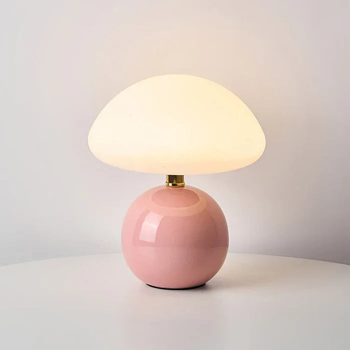 Modern Mushroom Design Lamp - Light Cream - Led Touch Light
