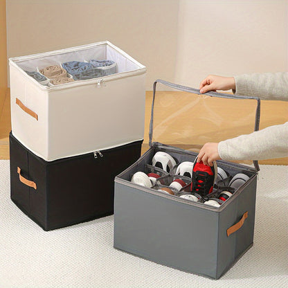 Multifunctional Shoe Storage Box – Stackable, Dustproof, Underbed Use