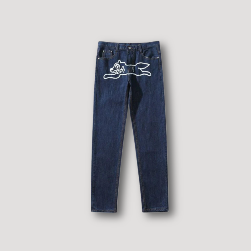 Flying Dog Blue Denim Jeans for Men