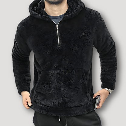 Fleece Quarter Zip Sweatshirt Pullover Hoodie in Australia