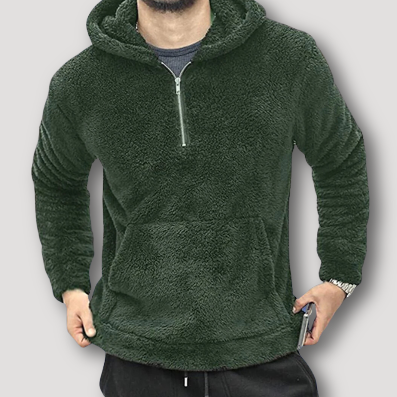 Fleece Quarter Zip Sweatshirt Pullover Hoodie in Australia