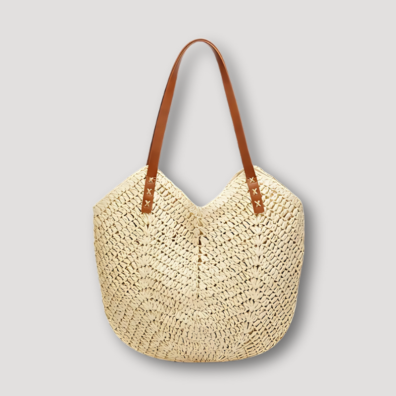 Rattan Casual Straw Woven Handbag Tote Bag