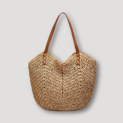 Rattan Casual Straw Woven Handbag Tote Bag