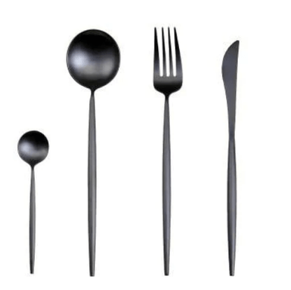 Luxury Cutlery Set – Stainless Steel Gold & Silver – 24 Pieces – Elegant Dining Flatware