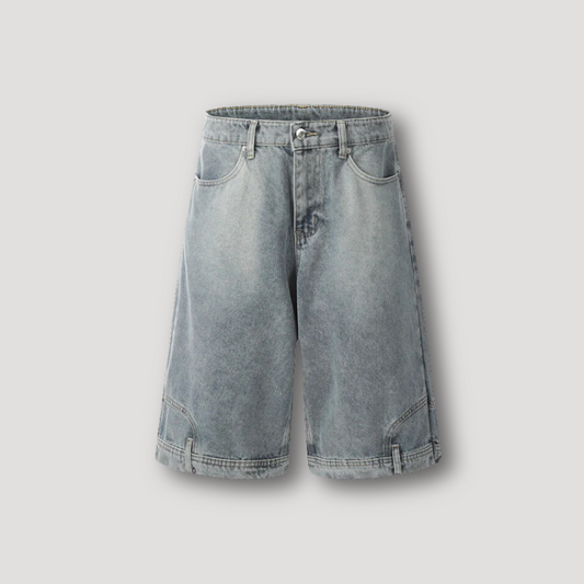 Vintage Upside Down Baggy Denim Shorts