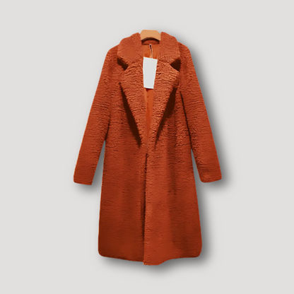 Women's Long Teddy Bear Coat