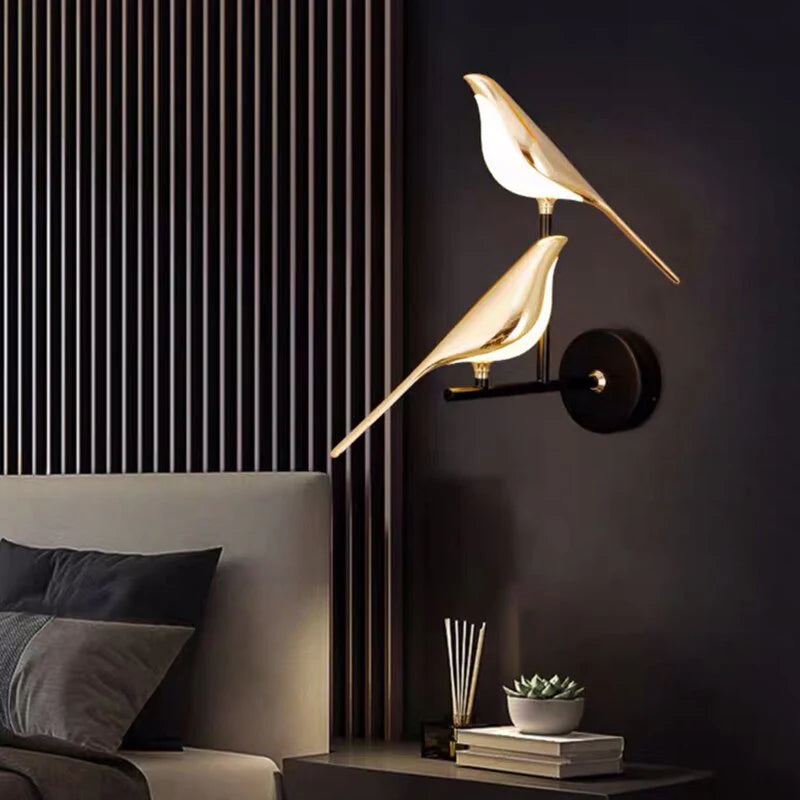 Modern Bird Shape Wall Light - Magnetically Operated - Energy Efficient