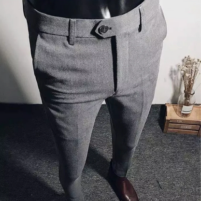 Business Casual Slim Fit Chinos Suit Pants