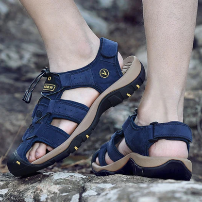 Men's Genuine Leather Beach Sandals