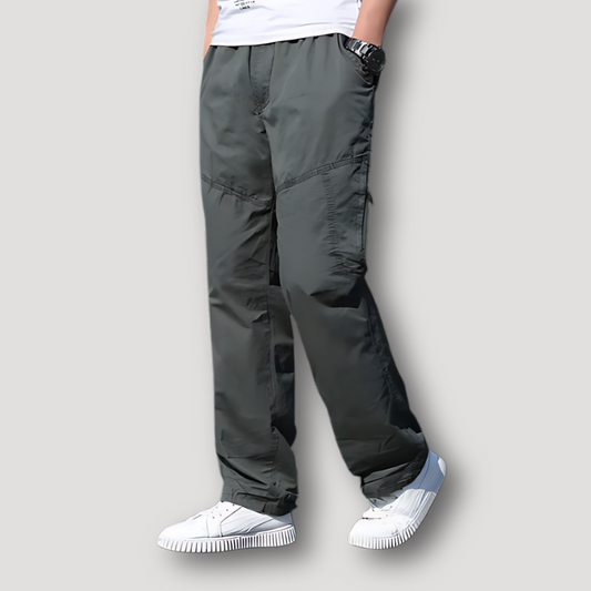 Classic Utilitarian Relaxed Straight Leg Men Cargo Pants Men