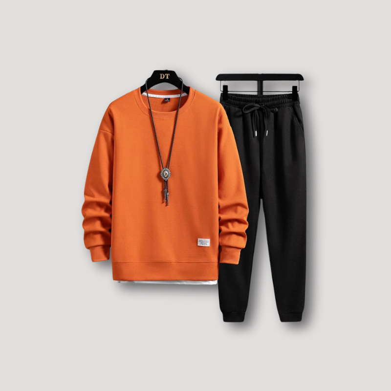 Sweatshirt and Sweatpants Tracksuit Set for Mens