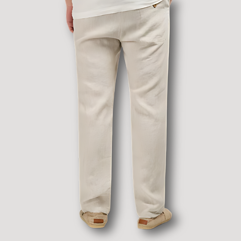 Summer Straight Cut Cotton Pants Man