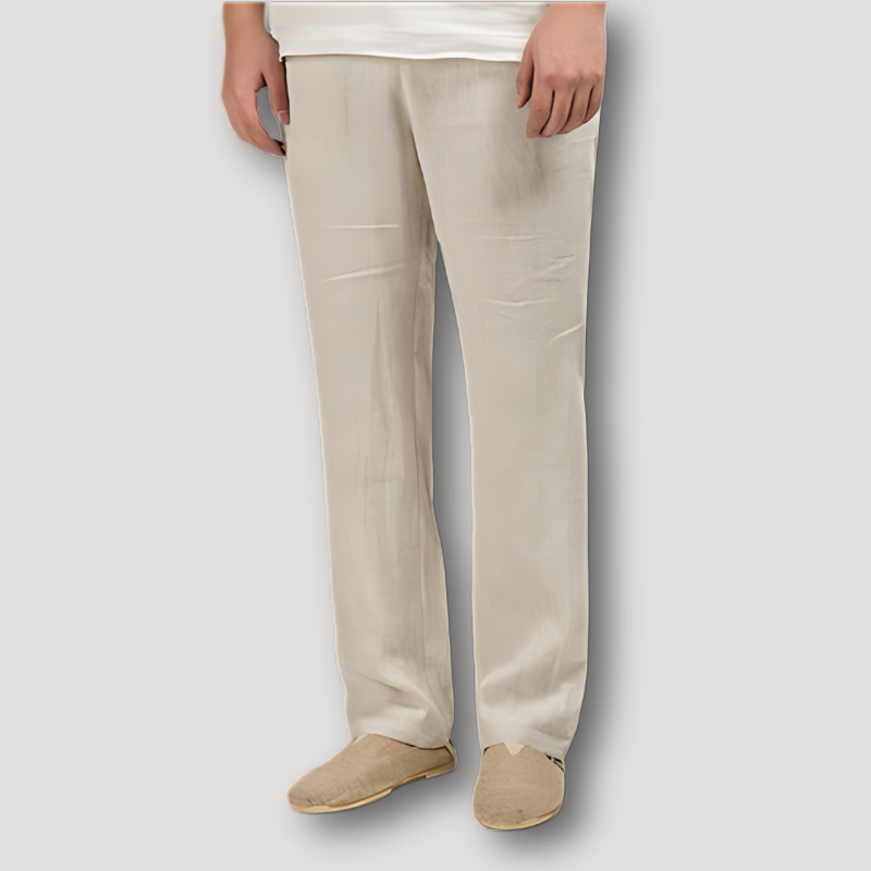 Summer Straight Cut Cotton Pants Man