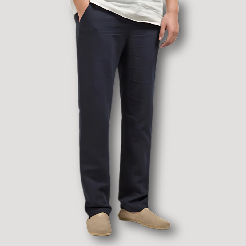 Summer Straight Cut Cotton Pants Man