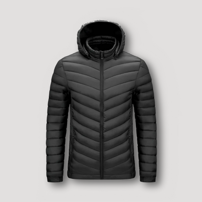 Lightweight Quilted Hooded Puffer Jacket for Men