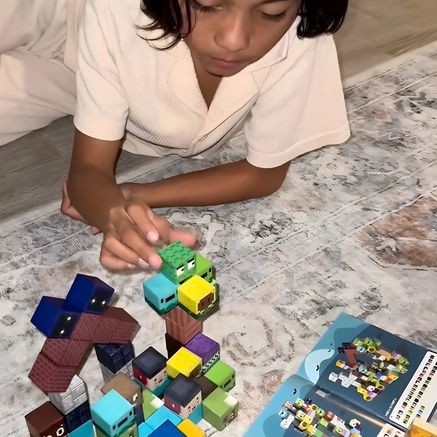 Minecraft Magnetic Building Blocks – 100 pcs – Magnetic blocks – Children's toys 3+
