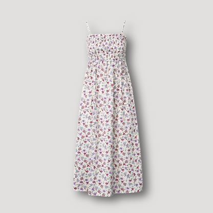 Spaghetti Strap Smocked Floral Maxi Dress Australia