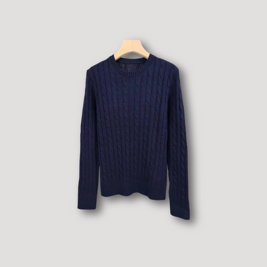 Slim Fit Cable Knitwear Sweater Women's