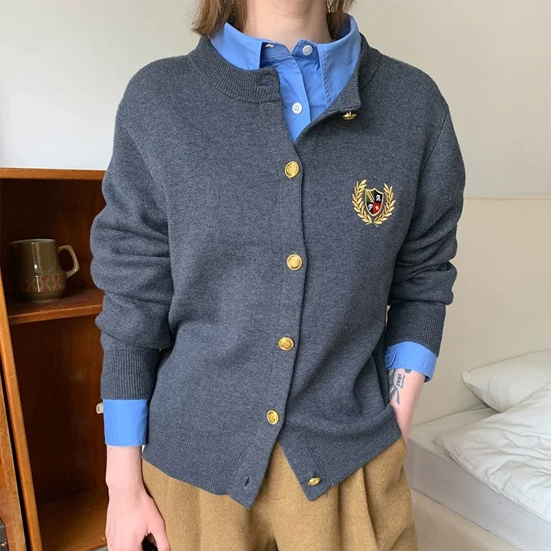 School Uniform Preppy Style Cardigan Sweater Women