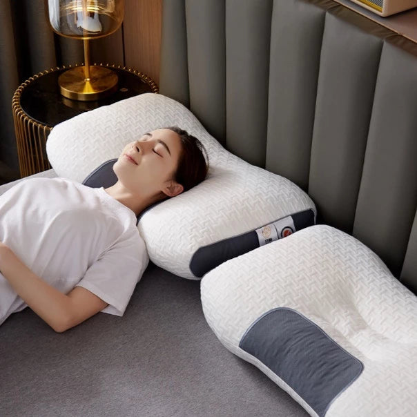 Ergonomic Memory Foam Pillow - Neck Support - Ultra Soft Material - Washable